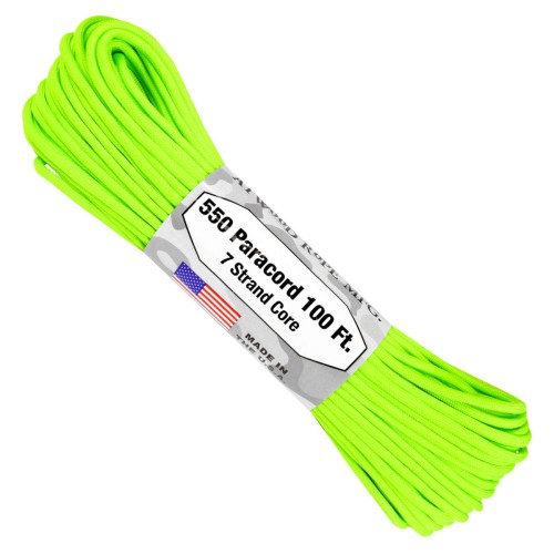 Przejdź do produktu paracord kolor zielony neon - linka spadochronowa na metry 