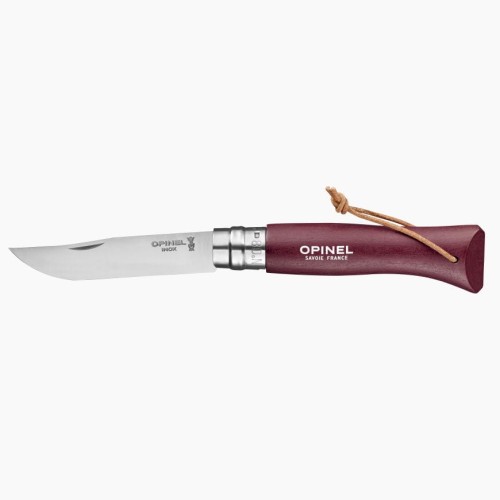 Przejdź do produktu nóż OPINEL No 08 INOX z rzemieniem, burgund