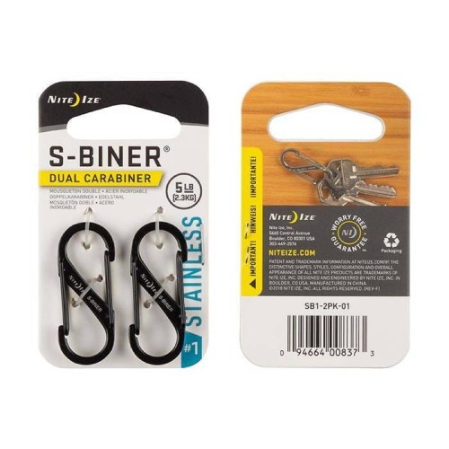 Przejdź do produktu S-Biner #1 Dual Carabiner - czarny 2 szt.