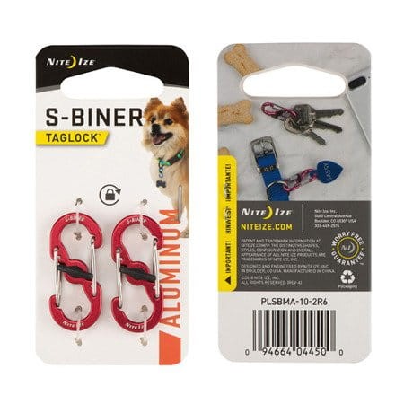 Przejdź do produktu S-Biner #0 Aluminium - 2 szt. czerwone