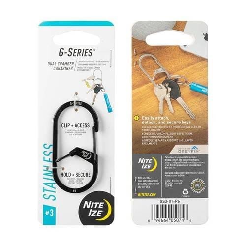 Przejdź do produktu S-Biner #3 G-series Dual Chamber Carabiner stalowy  