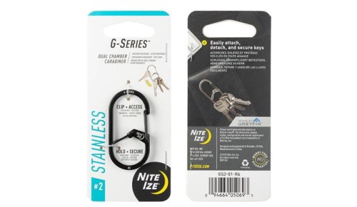Przejdź do produktu S-Biner #2 G-series Dual Chamber Carabiner stalowy 