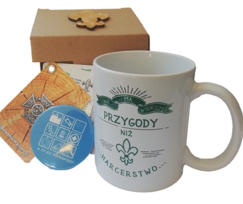 Przejdź do produktu zestaw prezentowy harcerski z kubkiem PRZYGODA
