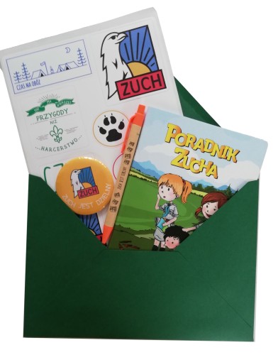 Przejdź do produktu zestaw prezentowy harcerski dla zucha - koperta 