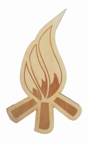 Przejdź do produktu Drewniana watra wędrownicza - pamiątka