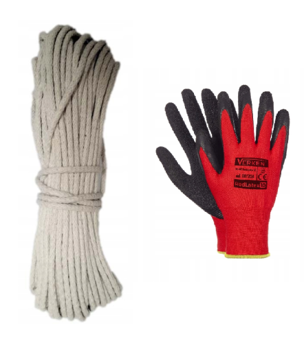 Przejdź do produktu zestaw na pionierkę - linka pryczówka + rękawiczki robocze