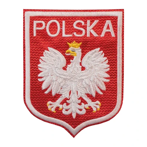 Przejdź do produktu plakietka godło Polski z klejem - do naklejenia żelazkiem 