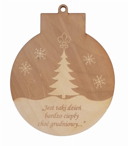 Przejdź do produktu drewniana bombka z grawerem - jest taki dzień...