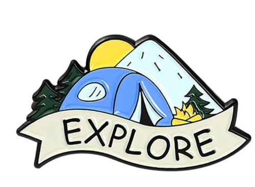 Przejdź do produktu EXPLORE wstęga pin - przypinka metalowa