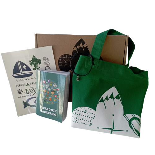 Przejdź do produktu zestaw prezentowy harcerski - torba, bransoletka, poradnik