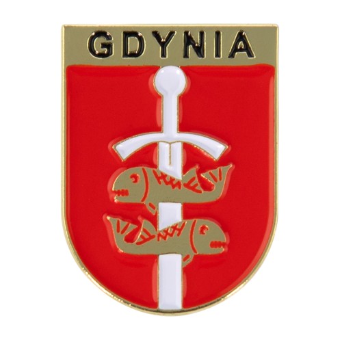 Przejdź do produktu przypinka metalowa herb Gdyni