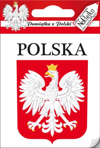 Przejdź do produktu naklejka napis Polska i godło