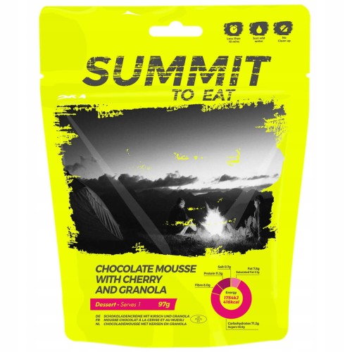 Przejdź do produktu SUMMIT Mus czekoladowy z wiśniami 97 g
