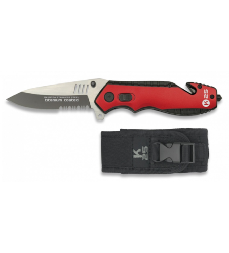 Przejdź do produktu nóż K25 Tactical Red-Black Aluminium TC