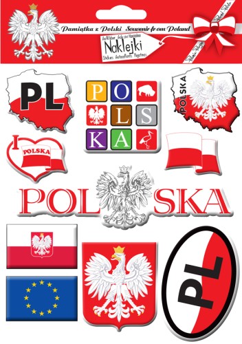 Przejdź do produktu zestaw naklejek Polska