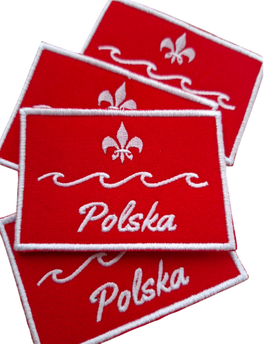 Przejdź do produktu plakietka prostokątna POLSKA z lilijką