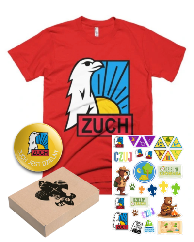 Przejdź do produktu zestaw prezentowy zuchowy  - koszulka, naklejki, przypinka 