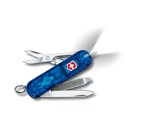 Przejdź do produktu scyzoryk Victorinox 0.6226.T2 Signature Lite niebieski transparentny