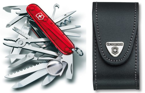 Przejdź do produktu zestaw scyzoryk Victorinox 1.6795.T SwissChamp plus etui 4.0521.3