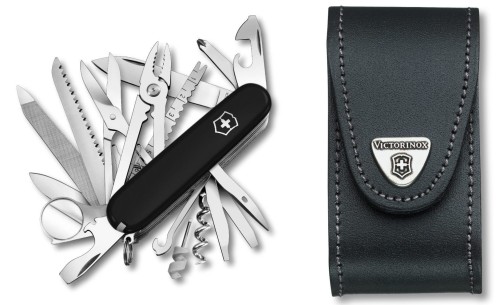 Przejdź do produktu zestaw scyzoryk Victorinox 1.6795.3 SwissChamp plus etui 4.0521.3