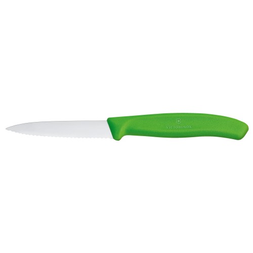 Przejdź do produktu Swiss Classic nóż kuchenny Victorinox 6.7636.L114, z ząbkami, zielony