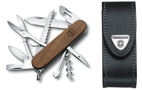 Przejdź do produktu zestaw scyzoryk Victorinox 1.3711.63 Huntsman Wood plus etui 4.0520.3