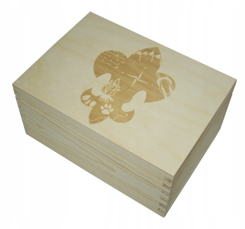 Przejdź do produktu drewniane pudełko z lilijką - skrzynka