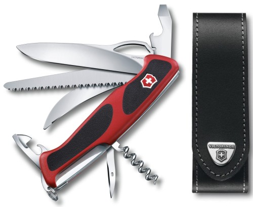 Przejdź do produktu zestaw scyzoryk Victorinox 0.9583.MC RangerGrip 57 Hunter plus etui 4.0506.L