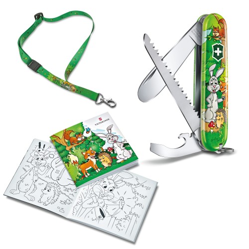 Przejdź do produktu scyzoryk Victorinox 0.2373.E2 My First Rabbit + smycz i kolorowanka