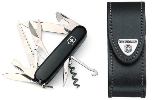 Przejdź do produktu zestaw scyzoryk Victorinox 1.3713.3 Huntsman plus etui 4.0520.3
