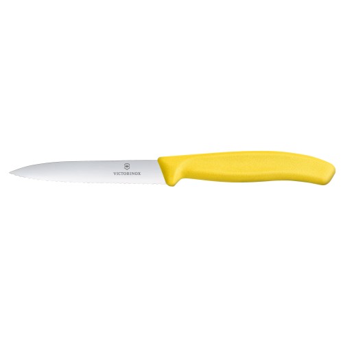 Przejdź do produktu Swiss Classic nóż kuchenny Victorinox 6.7736.L8, ostrze z ząbkami, żółty