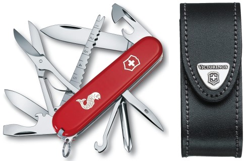 Przejdź do produktu zestaw scyzoryk Victorinox 1.4733.72 Fisherman plus etui 4.0520.3