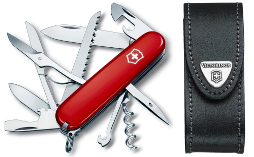 Przejdź do produktu zestaw scyzoryk Victorinox 1.3713 Huntsman plus etui 4.0520.3